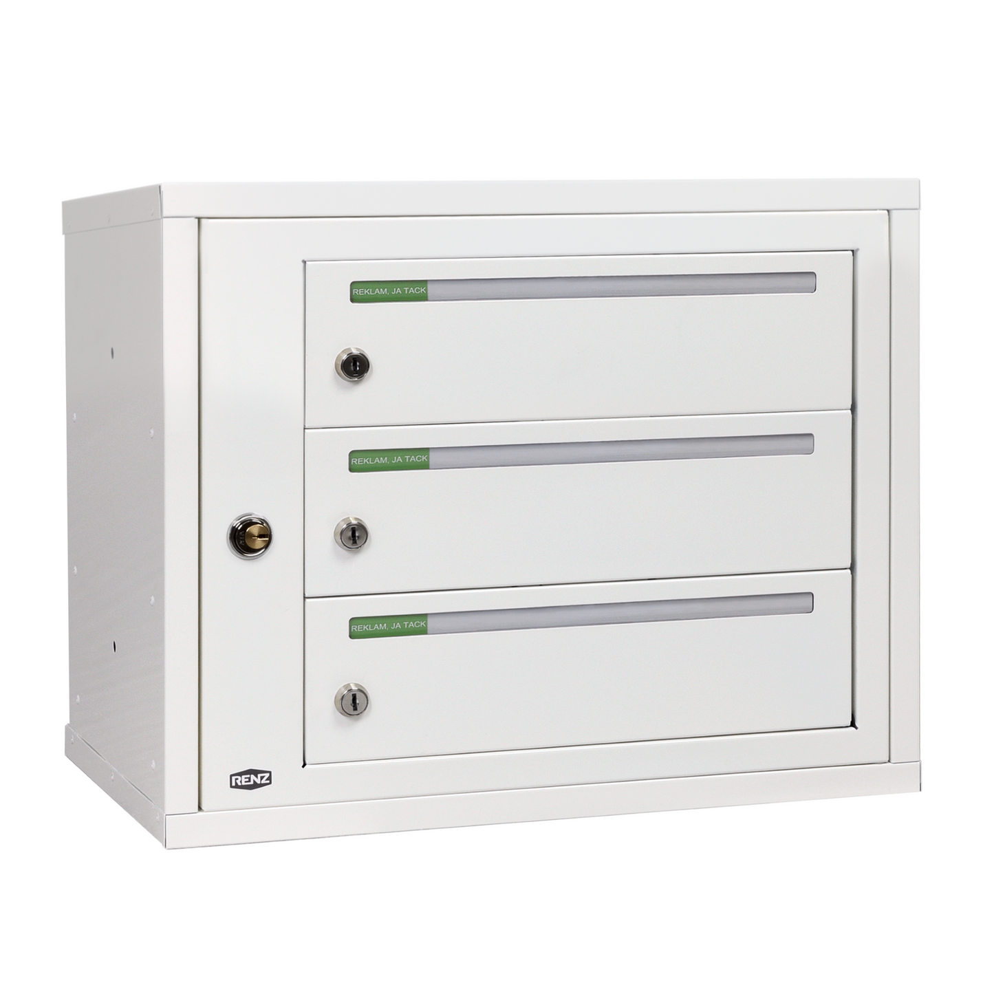 OUTLET Fastighetsbox RENZ Classic Liggande 1x3 fack - Renz Shop