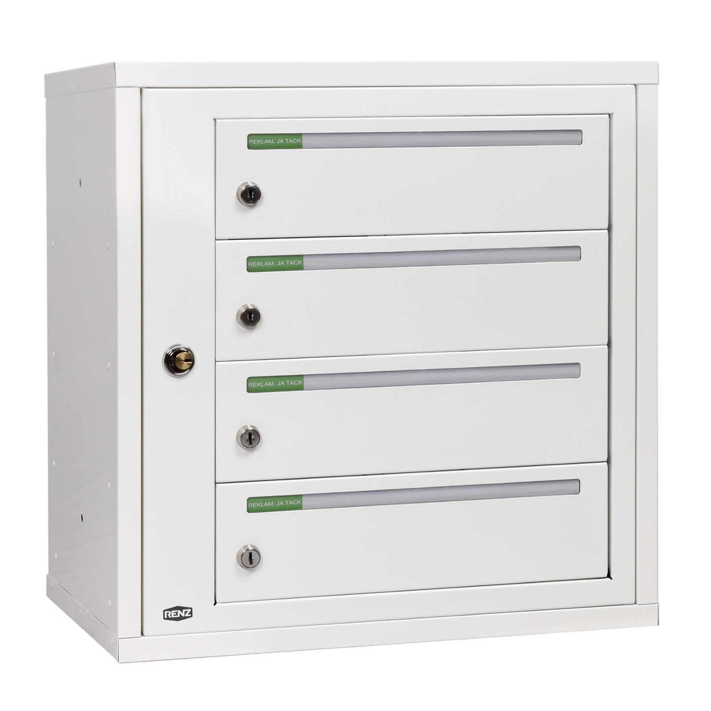OUTLET Fastighetsbox RENZ Classic Liggande 1x4 fack - Renz Shop