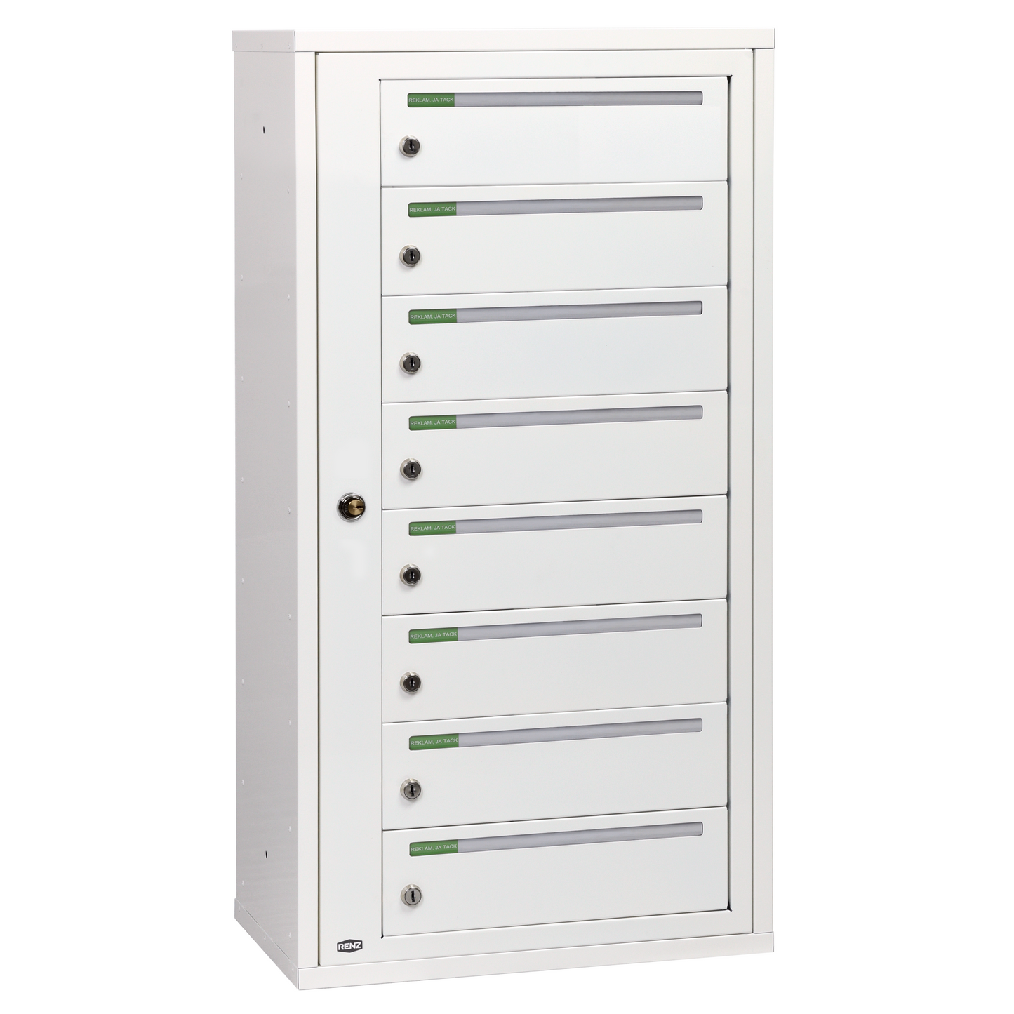 OUTLET Fastighetsbox RENZ Classic Liggande 1x8 fack - Renz Shop