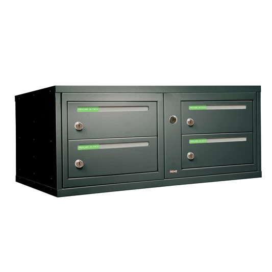 Fastighetsbox RENZ Classic Kompakt SE 2x2 fack