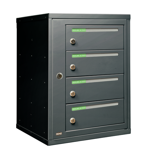 Fastighetsbox RENZ Classic Kompakt SE 1x4 fack