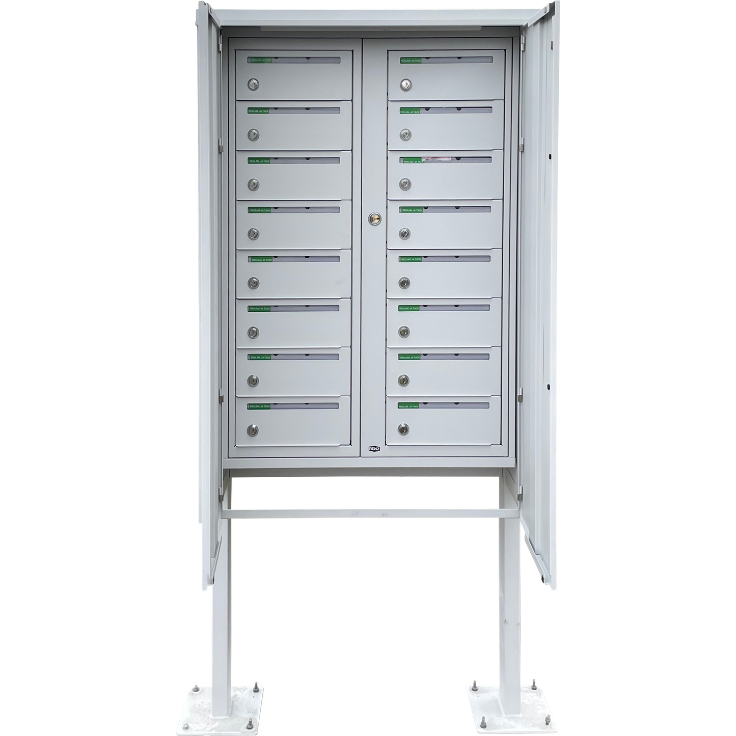 Väderskyddsdörr fastighetsbox RENZ Classic Utomhus Singel 1x3 fack