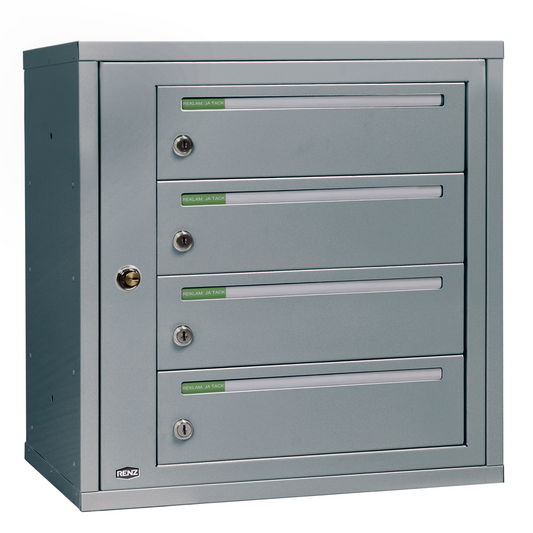 Fastighetsbox RENZ Classic Liggande 1x4 fack - Renz Shop