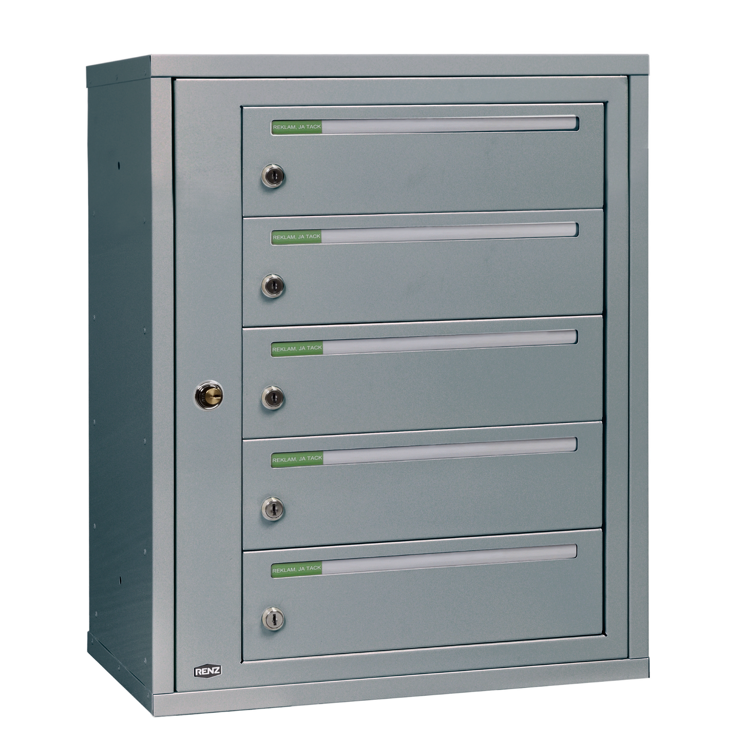 Fastighetsbox RENZ Classic Liggande 1x5 fack - Renz Shop