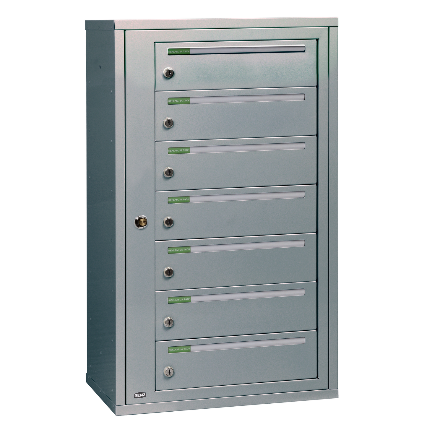 Fastighetsbox RENZ Classic Liggande 1x7 fack - Renz Shop