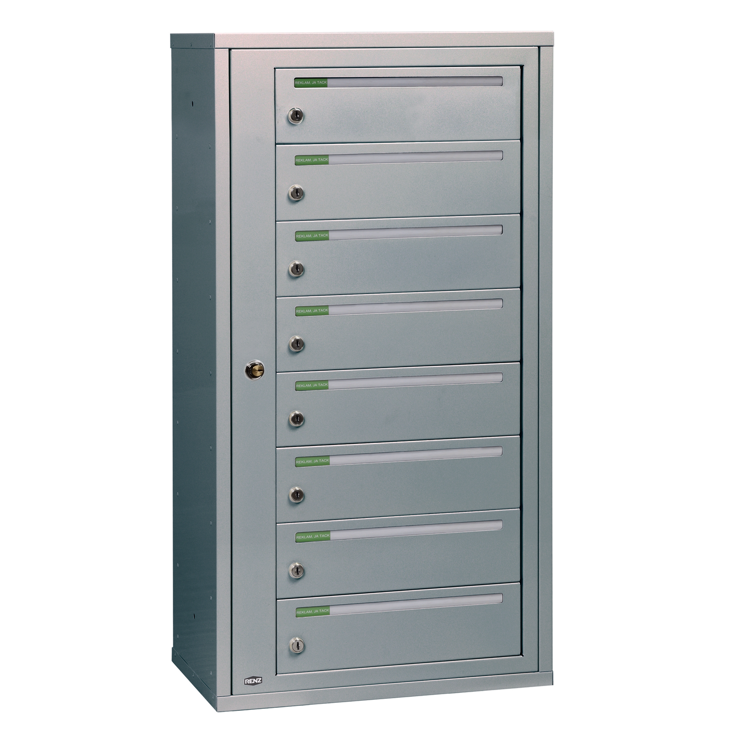 Fastighetsbox RENZ Classic Liggande 1x8 fack - Renz Shop