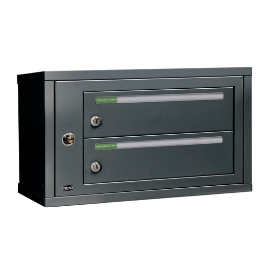 Fastighetsbox RENZ Classic Liggande 1x2 fack - Renz Shop