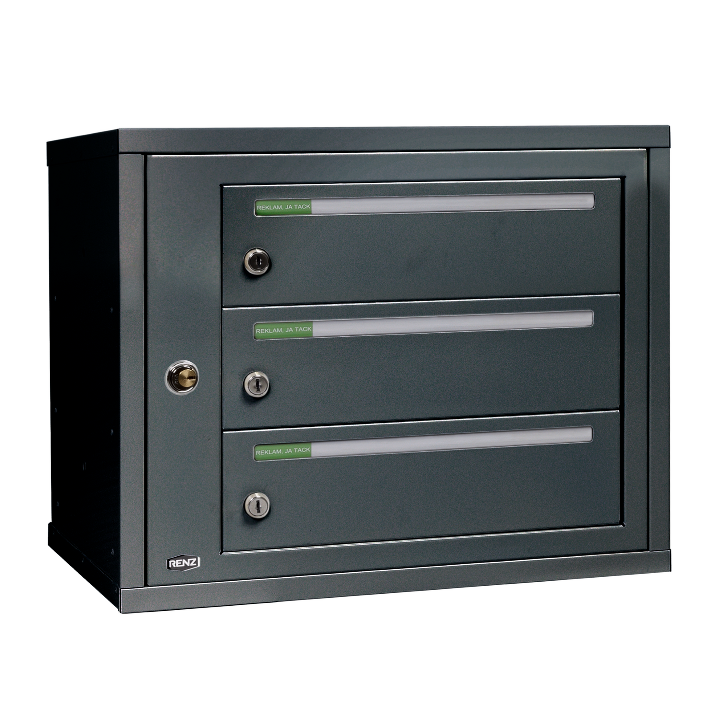 Fastighetsbox RENZ Classic Liggande 1x3 fack - Renz Shop