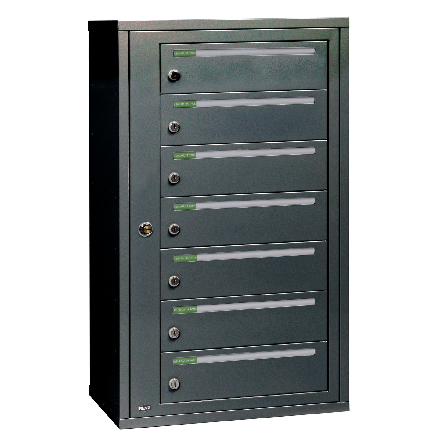 Fastighetsbox RENZ Classic Liggande 1x7 fack - Renz Shop
