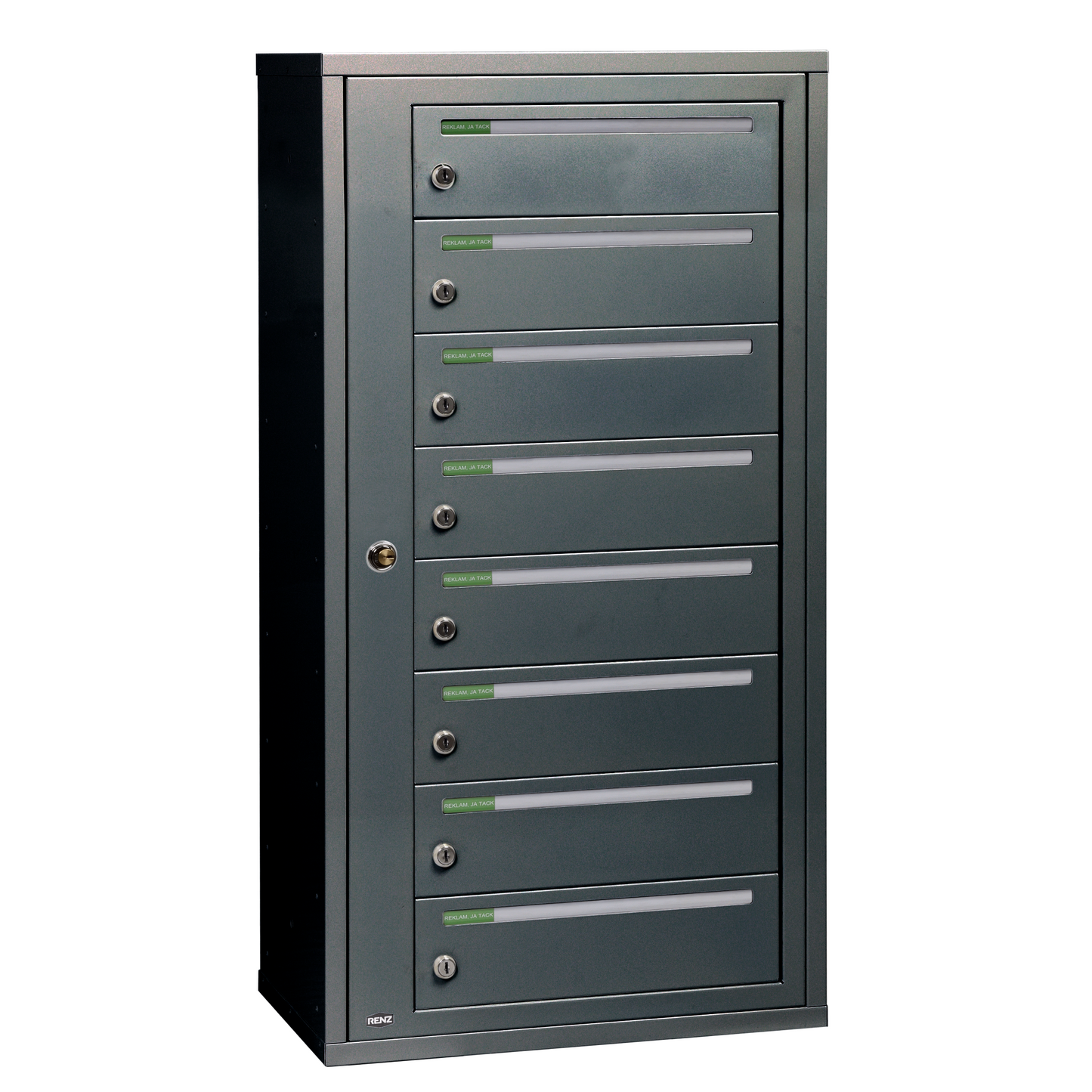 Fastighetsbox RENZ Classic Liggande 1x8 fack - Renz Shop