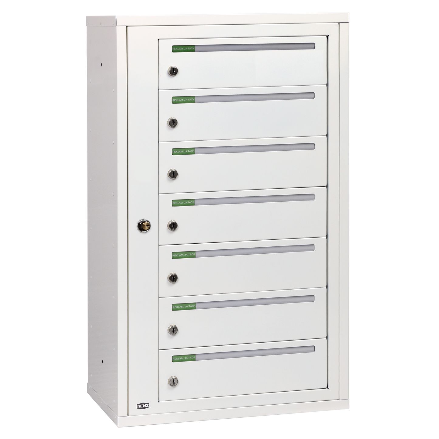 Fastighetsbox RENZ Classic Liggande 1x7 fack - Renz Shop