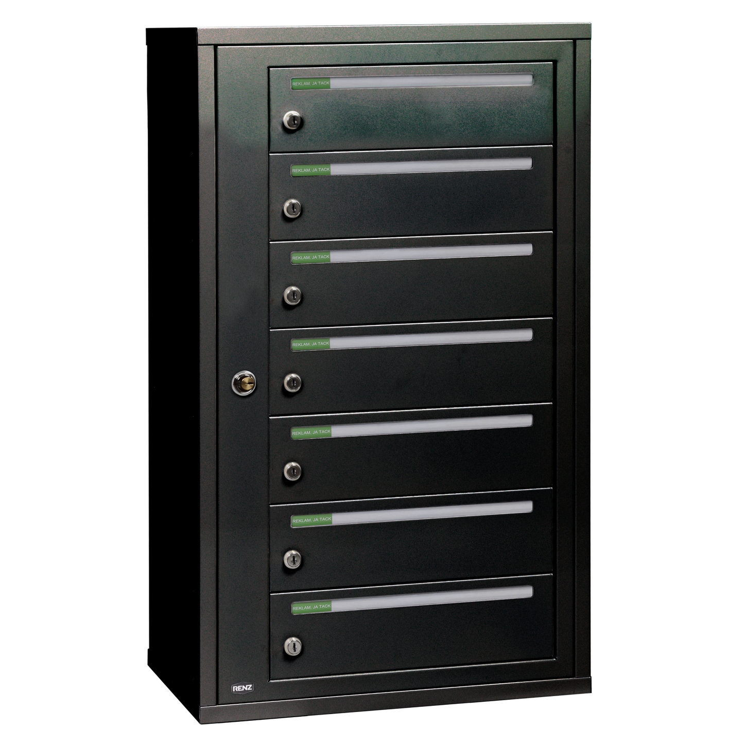 Fastighetsbox RENZ Classic Liggande 1x7 fack - Renz Shop