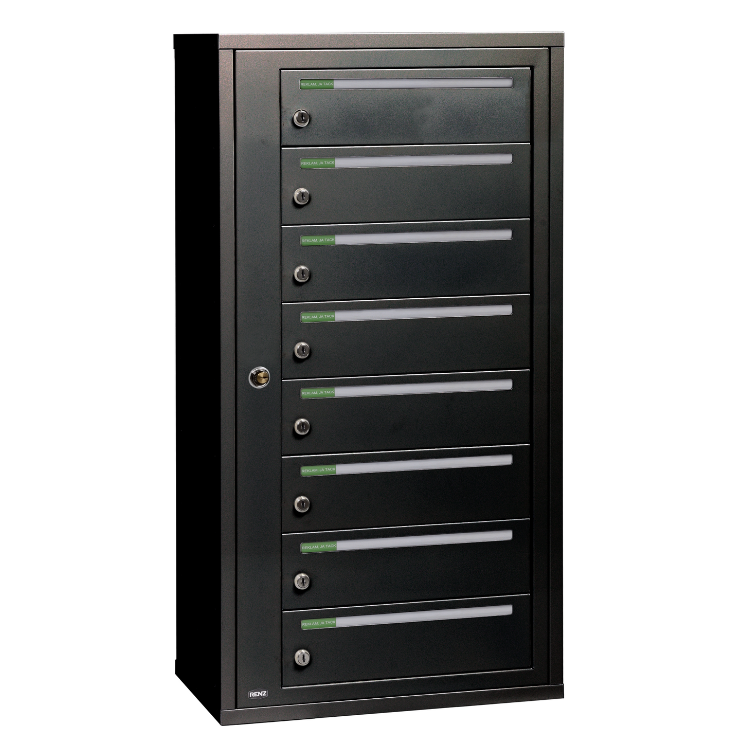 Fastighetsbox RENZ Classic Liggande 1x8 fack - Renz Shop