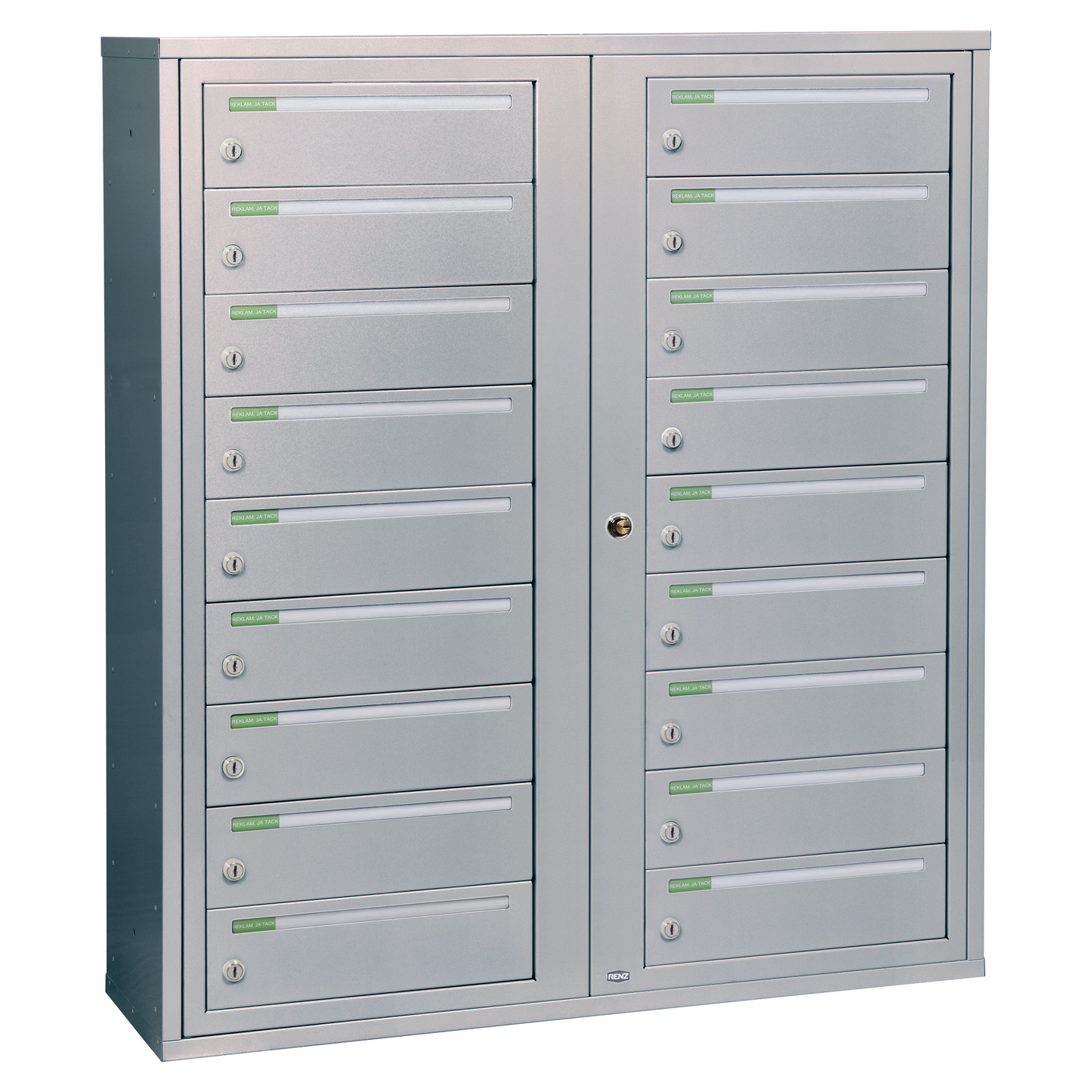 Fastighetsbox RENZ Classic Liggande 2x9 fack - Renz Shop
