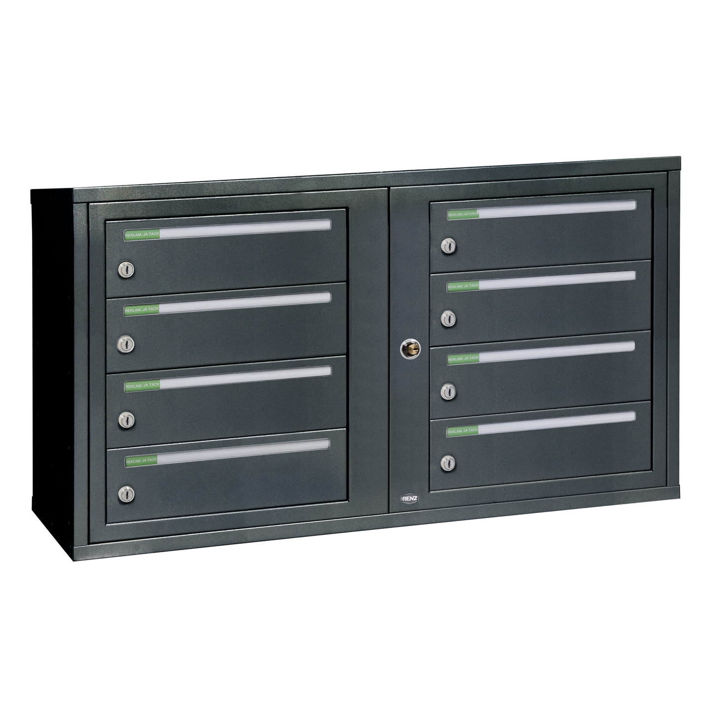 Fastighetsbox RENZ Classic Liggande 2x4 fack - Renz Shop