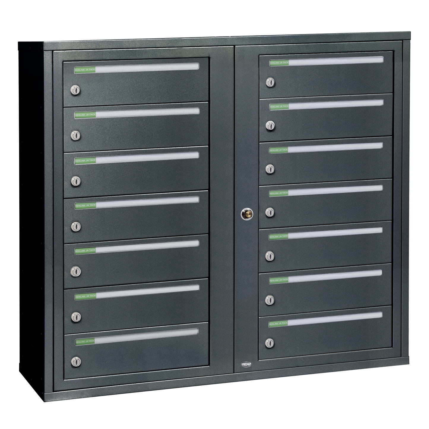 Fastighetsbox RENZ Classic Liggande 2x7 fack - Renz Shop