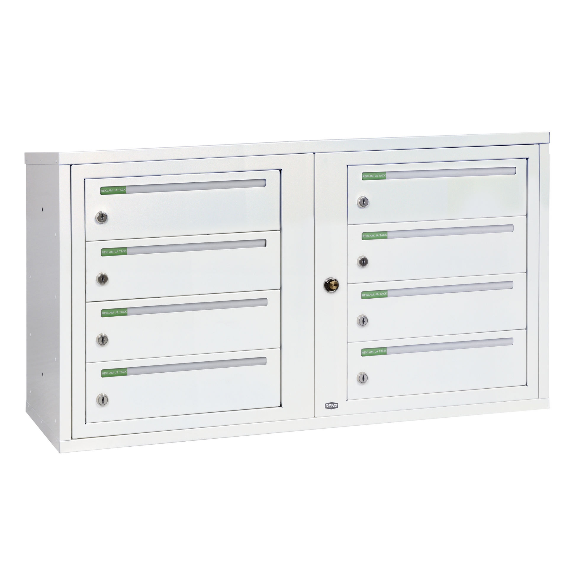 Fastighetsbox RENZ Classic Liggande 2x4 fack - Renz Shop