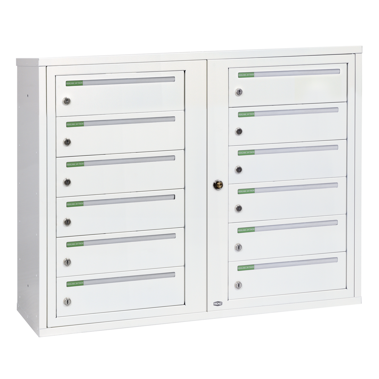 Fastighetsbox RENZ Classic Liggande 2x6 fack - Renz Shop