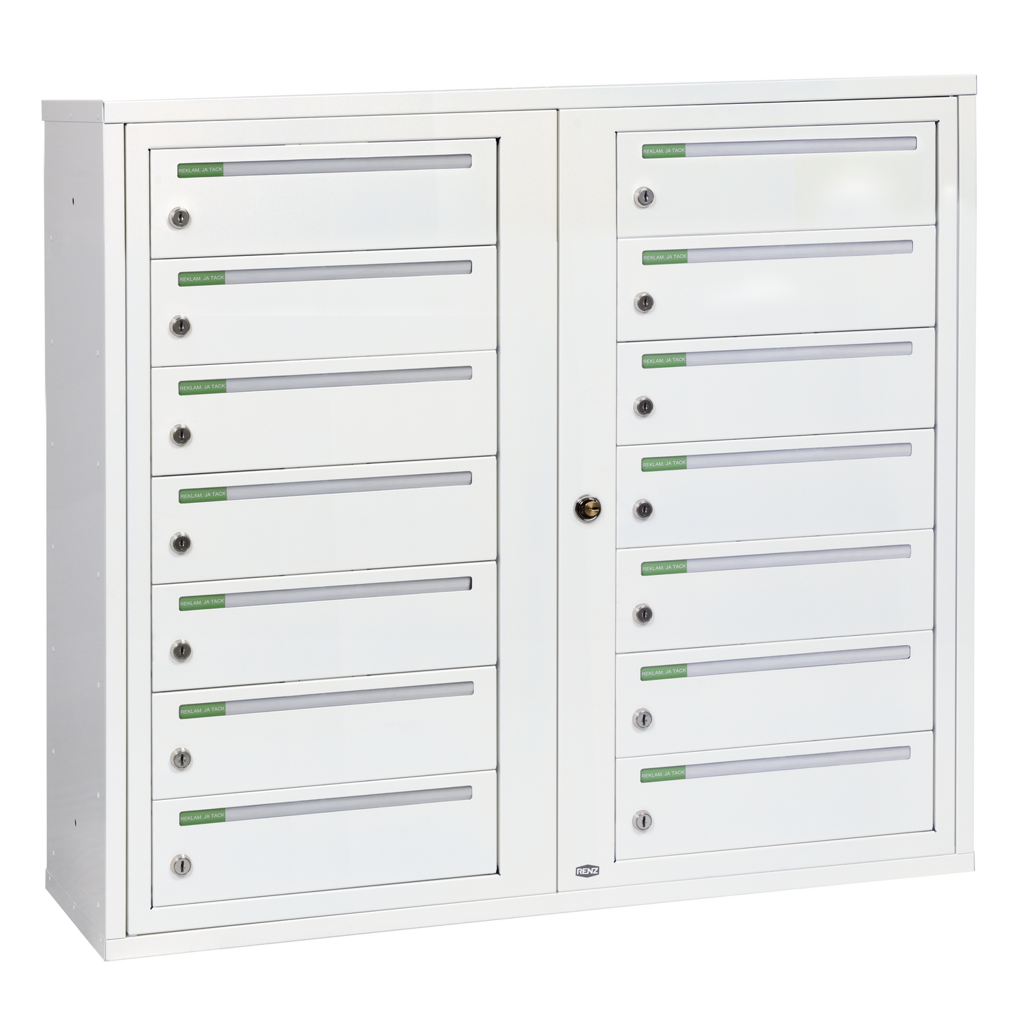 Fastighetsbox RENZ Classic Liggande 2x7 fack - Renz Shop