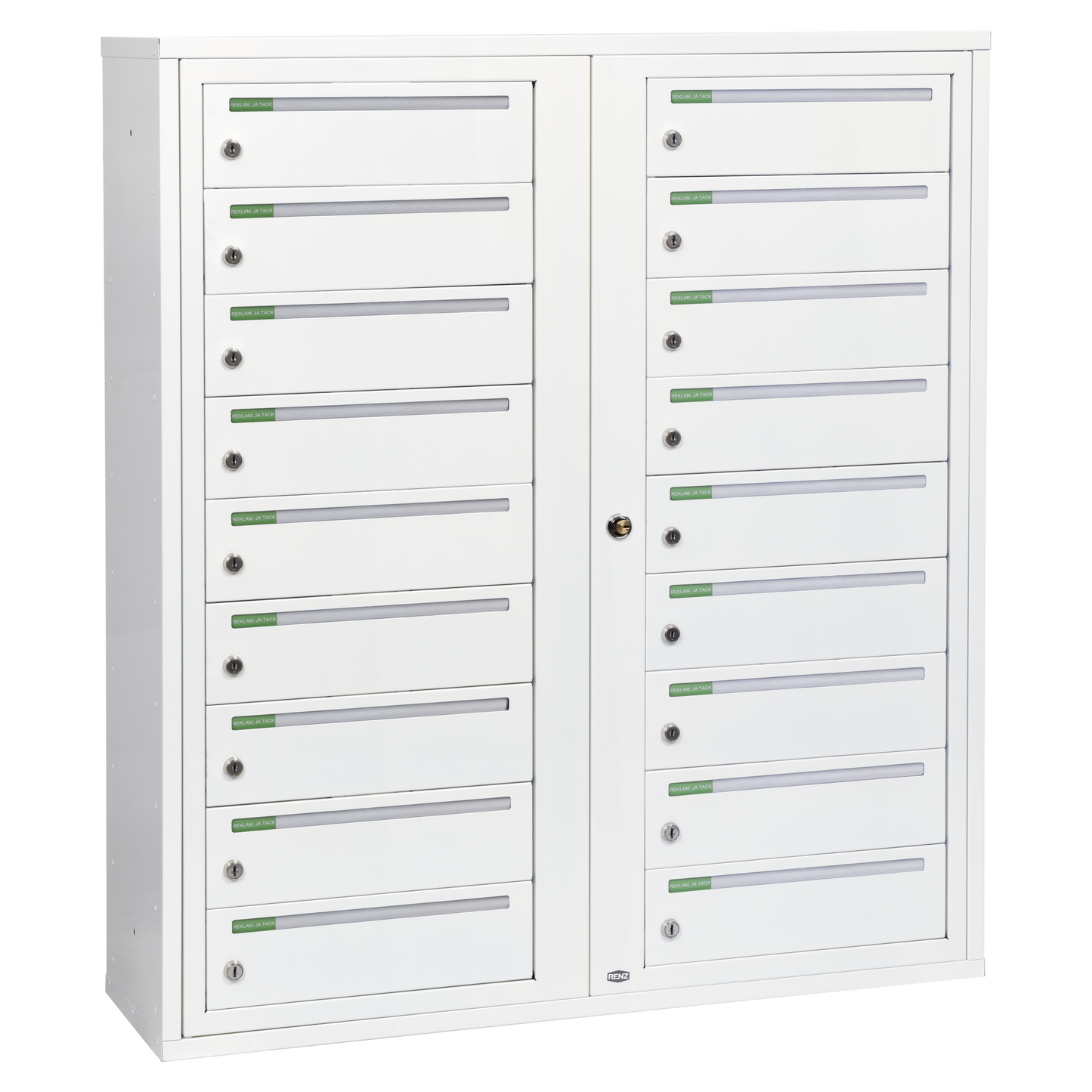 Fastighetsbox RENZ Classic Liggande 2x9 fack - Renz Shop