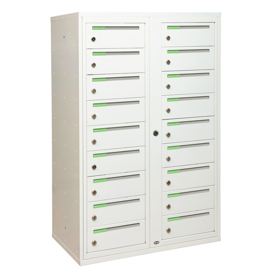 OUTLET Fastighetsbox RENZ Classic Kompakt SE 2x9 fack