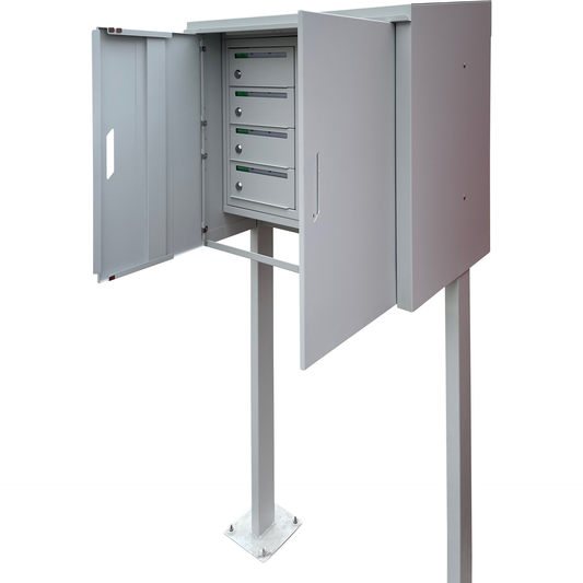 Väderskyddsdörr fastighetsbox RENZ Classic Utomhus Singel 1x9 fack