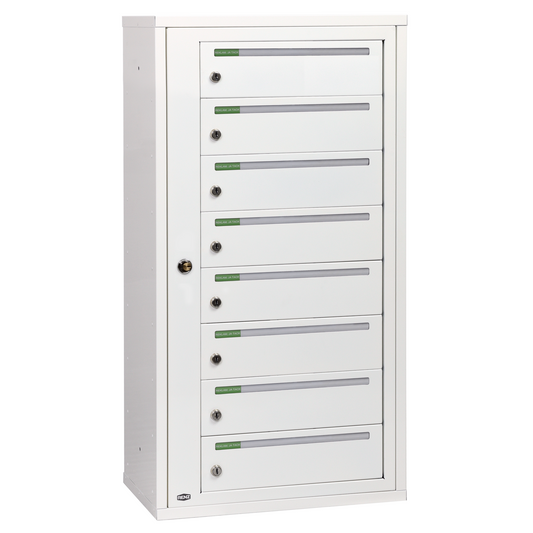 Fastighetsbox RENZ Classic Liggande 1x8 fack - Renz Shop